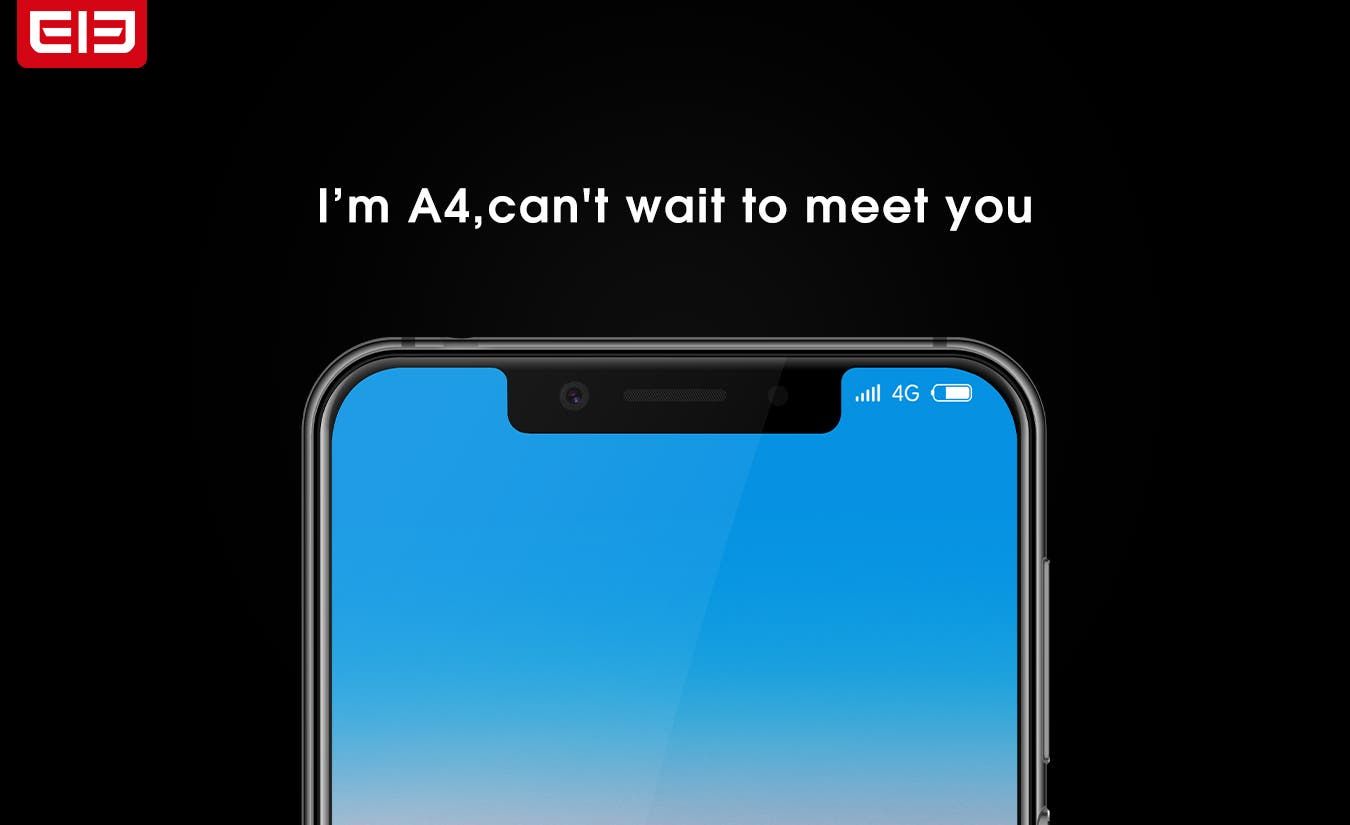 Elephone A4 with Top Notch, Glass Body & Stainless Steel Frame Coming Soon