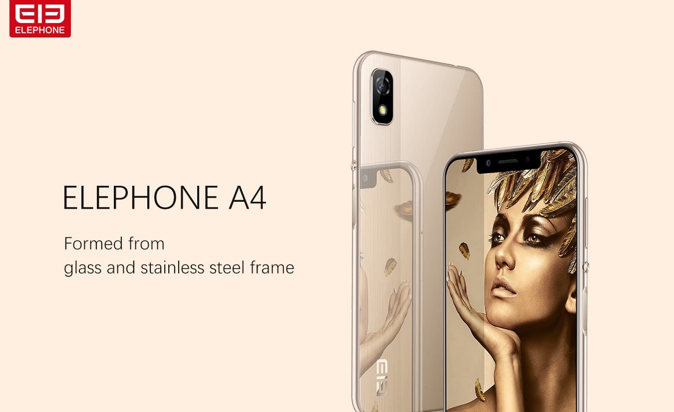 Elephone A4 with Top Notch, Glass Body & Stainless Steel Frame Coming Soon