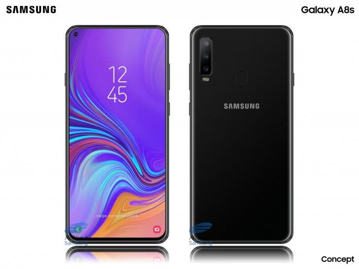 Render of Galaxy A8s reveals an Infinity-O display and triple rear camera