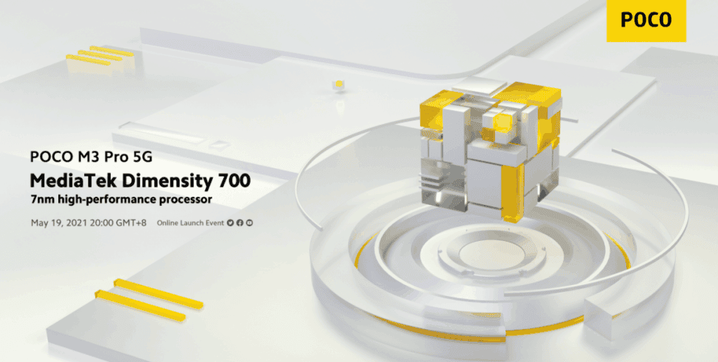 Poco M3 Pro 5G confirmed to use a Dimensity 700 SoC