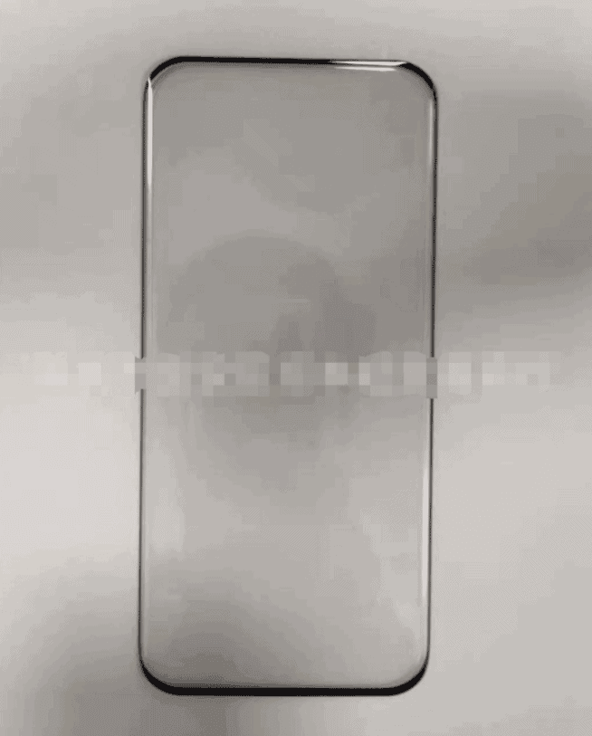 Xiaomi Mi 11 real protective film shows a quad-curved display