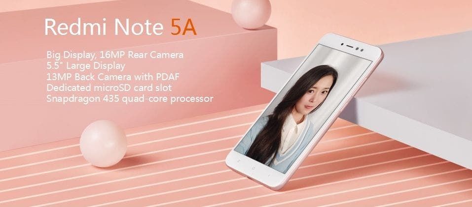 Daily deal from Lightinthebox for the Xiaomi Note 5A Global