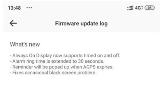 Amazfit GTR gets Always-On display timeout feature