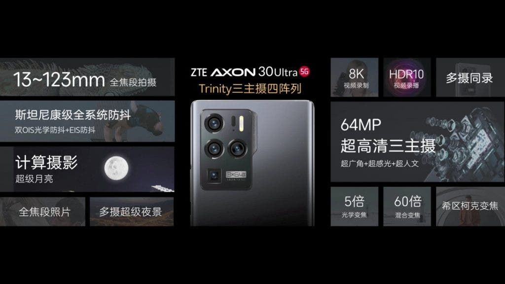 ZTE Axon 30 Ultra and 30 Pro go official with Snapdragon 888 and advanced cameras