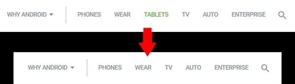 Google Expunge "Tablets" Category From Its Official Website