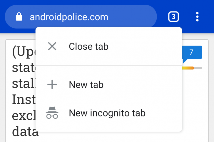 Chrome for Android: opening and closing tabs become easier than ever