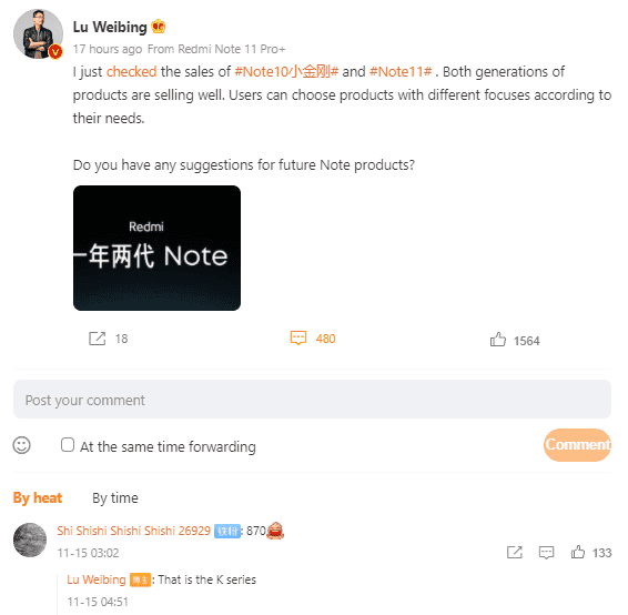 Redmi Note 12: Xiaomi executive is already talking about this device
