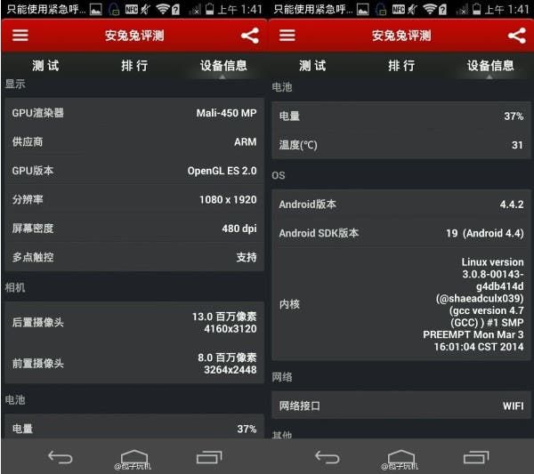 Huawei Ascend P7 benchmarks surface 2 weeks ahead of launch