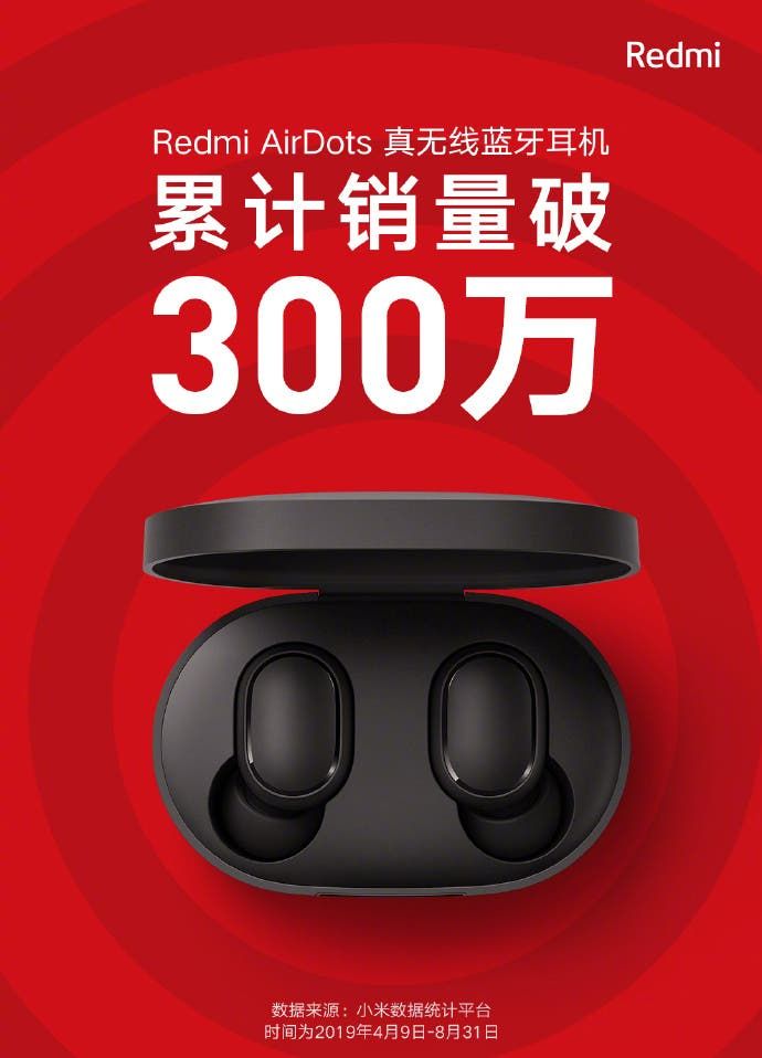 Redmi AirDots True Wireless Bluetooth Headset Cumulative Sales Exceeded 3 Million