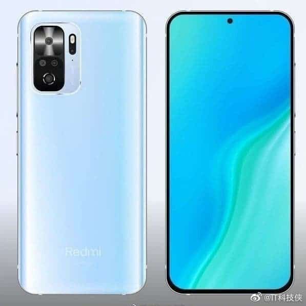 Redmi K40 Pro without a retractable front camera appears in a new render