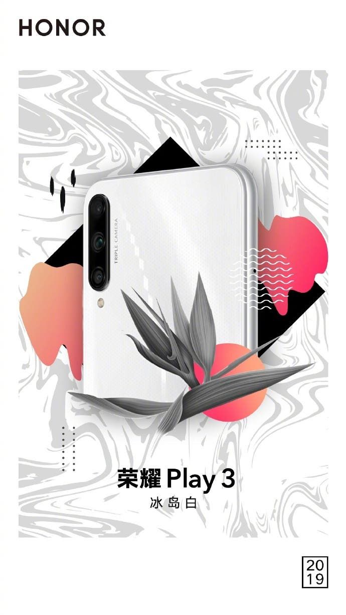 Honor Play 3 Now Available in Icelandic White