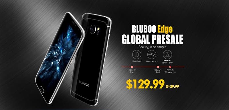Bluboo Edge presales starting November 10th