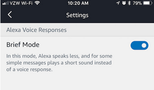 Alexa receives a "Brief Mode" to remain quiet by request