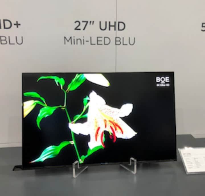 BOE to unveil a 27-inch 4K HDR display with Mini-LED technology