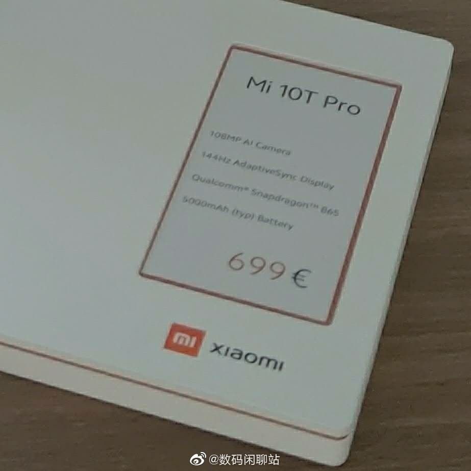 Xiaomi Mi 10T Pro price revealed