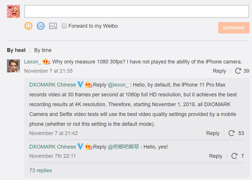 DxOMARK now uses the "best" video quality settings for tests