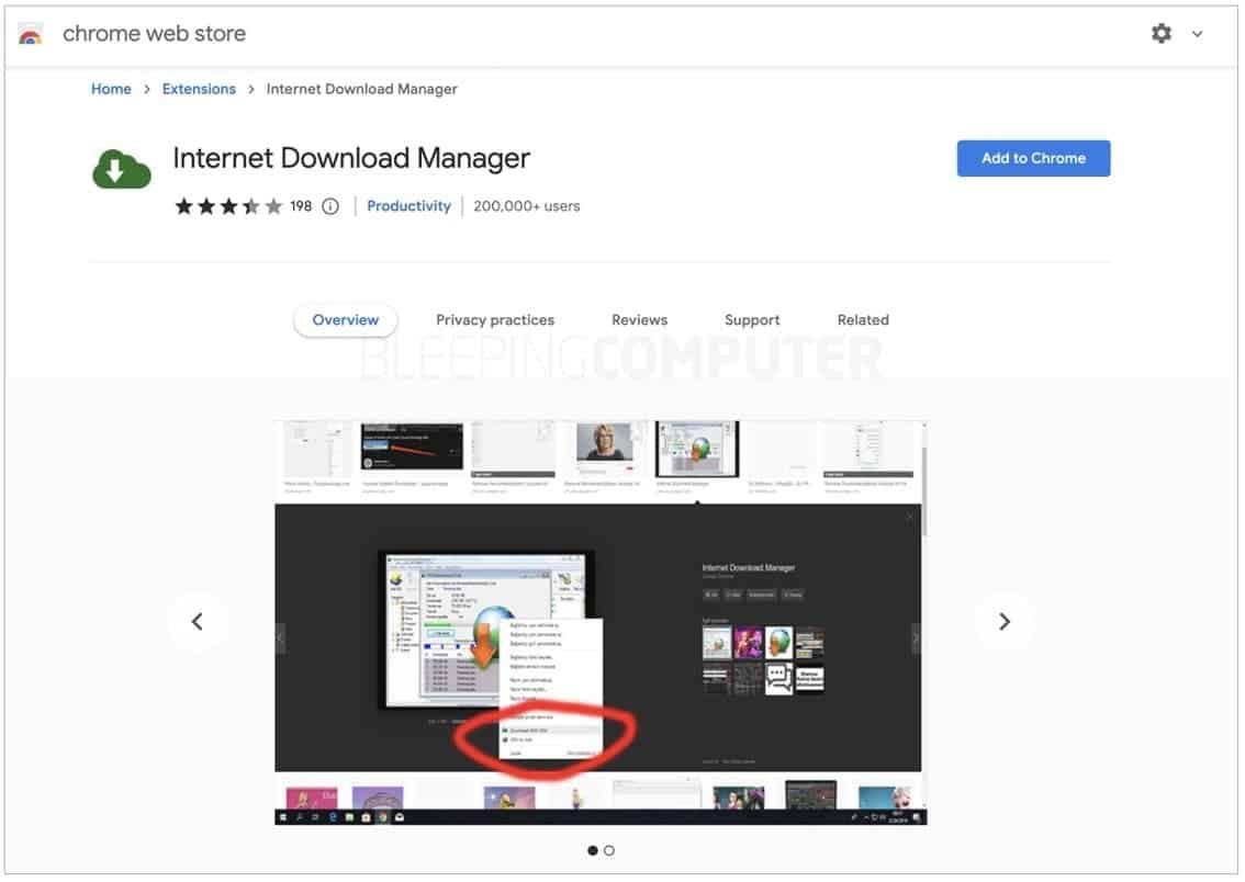 Internet Download Manager chrome extension is dangerous for your PC