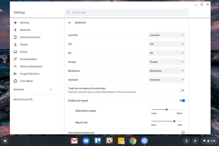 How to remap the keyboard on your Chromebook
