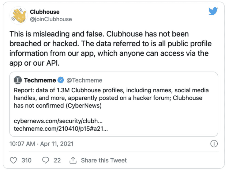 Clubhouse CEO denies that user data has been leaked