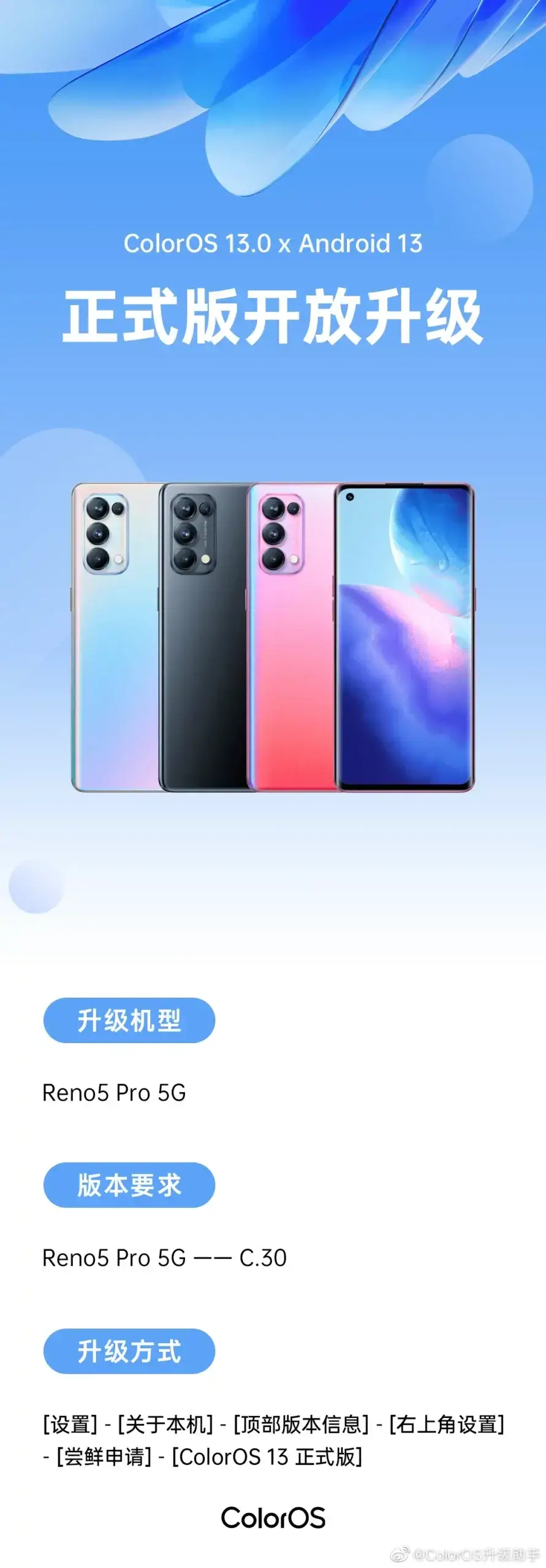 ColorOS 13 (Android 13) is now available for these Oppo phones