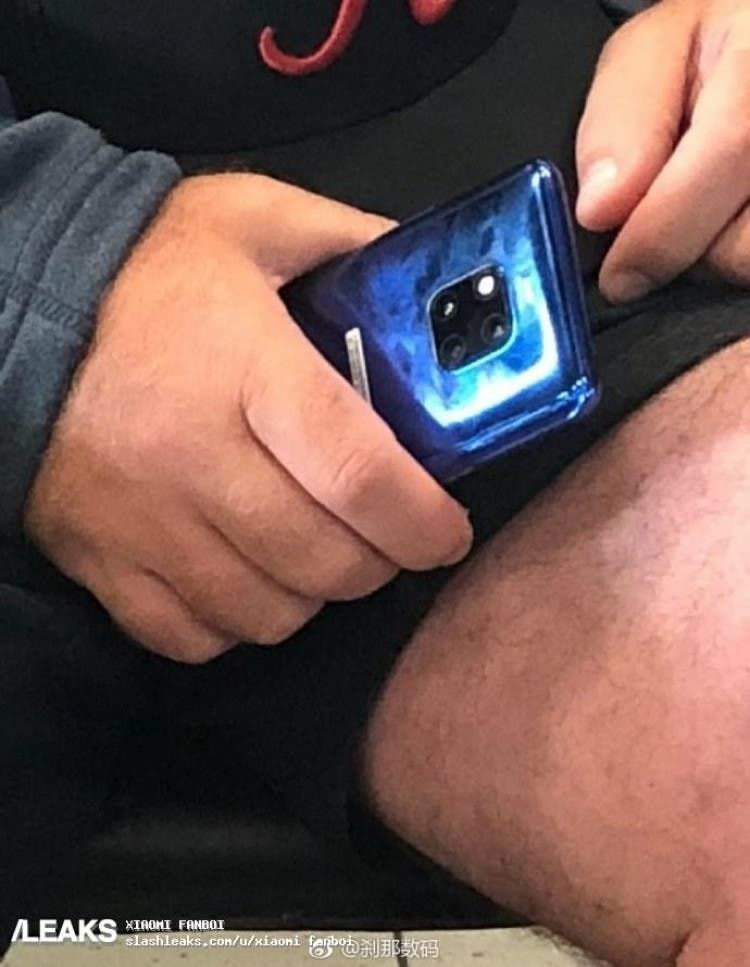 Huawei Mate 20 Blue variant spotted, have a look at its triple-camera!