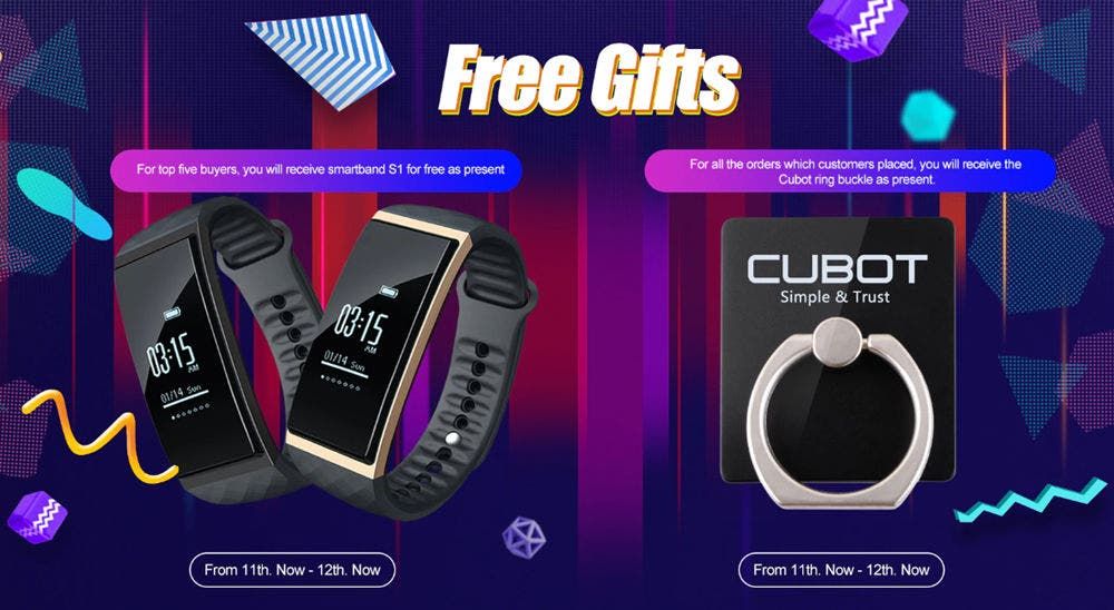 CUBOT phones discounted for the 11.11 shopping festival