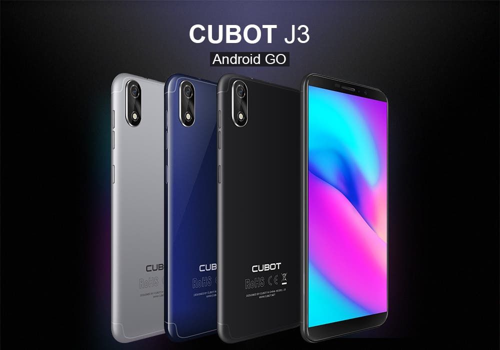 CUBOT J3 to be the World's First 5.0-inch 18:9 Display Phone with Android Go