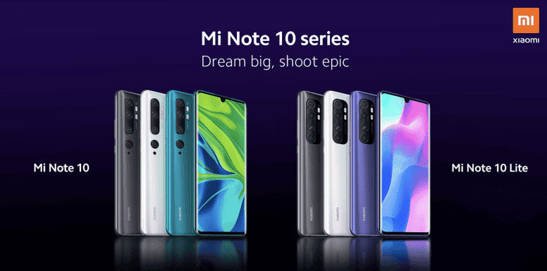 Xiaomi Mi Note 10 Lite: official images, features and prices leaked