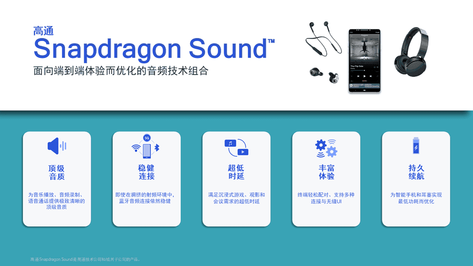 Qualcomm Released Snapdragon Sound Technology: Good Sound Quality and Low Latency