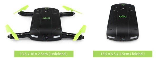 DHD D5 Foldable Pocket Drone for just €14.99 over at Tomtop