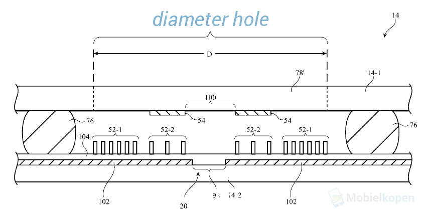 Apple applies for a patent on technology for creating display holes