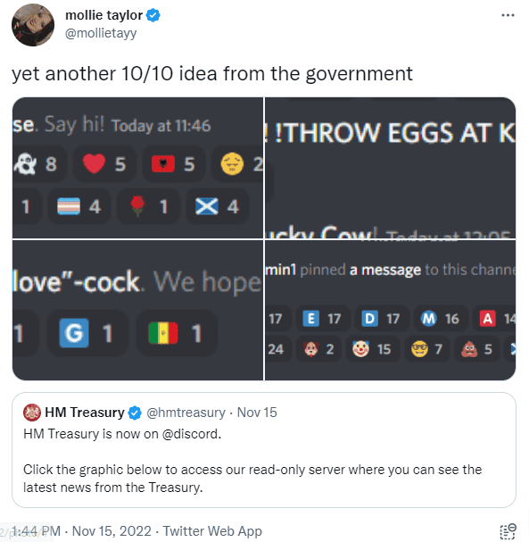 UK government launches Discord servers but everything went wrong