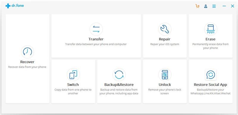 dr.Fone has 1-Click solution to Copy One Phone to Another