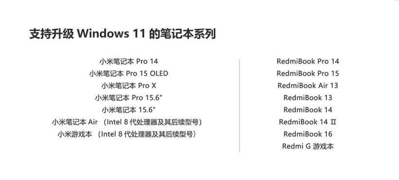 Windows 11 Update Time Table For Xiaomi Notebooks Published