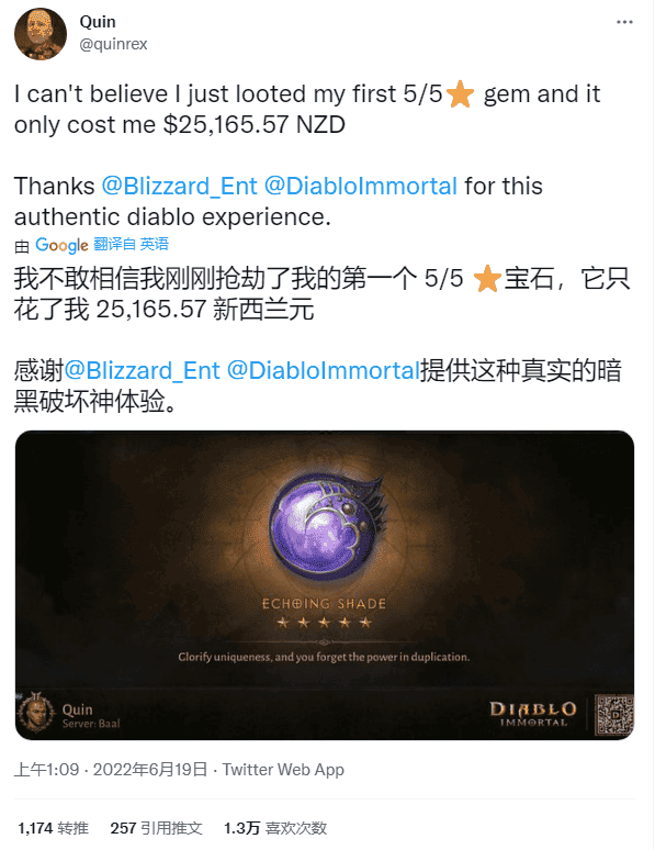 Free but not cheap, "Diablo Immortal" rakes in $50 million in first month