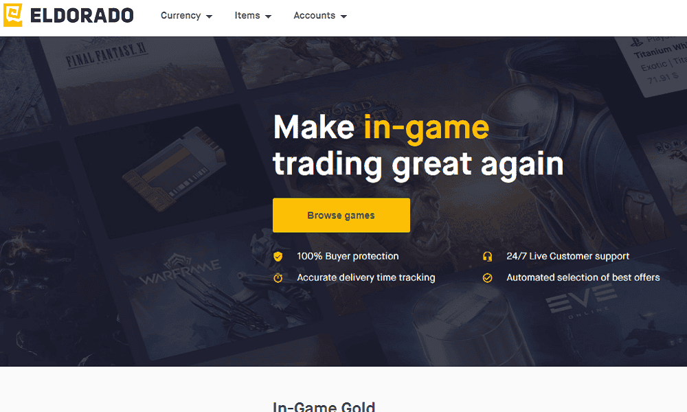 Why players should use online gaming marketplaces like Eldorado.gg?