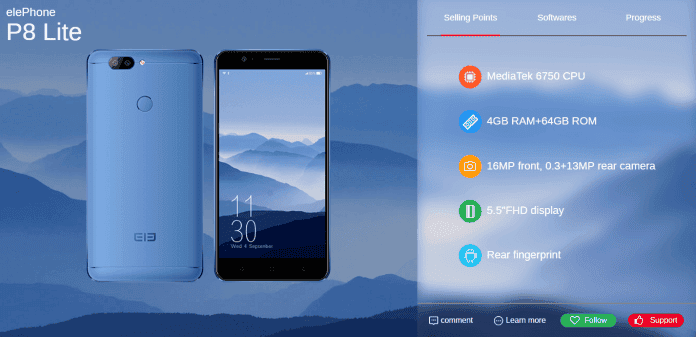 Elephone P8 Lite
