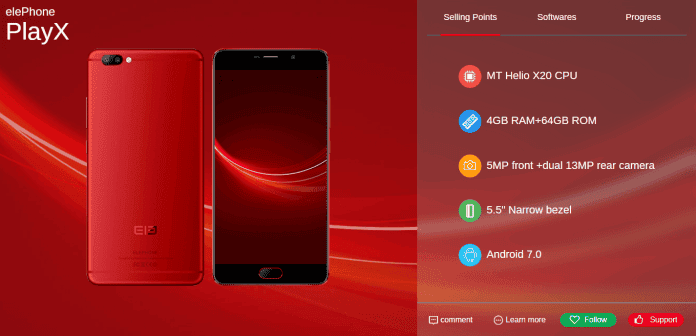 Elephone PlayX