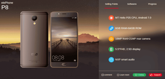 Elephone P8