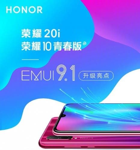 Honor 10 Lite and 20i are now receiving EMUI 9.1