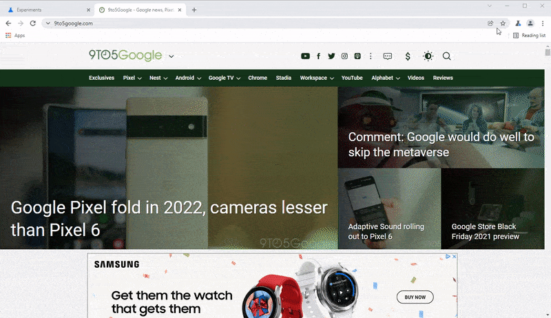 Google Chrome desktop version allows creating and editing screenshots in the browser