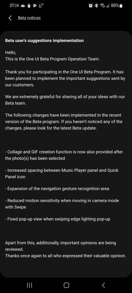 One UI 3.0 Beta: Galaxy S20 gets another update with fixes and December patch