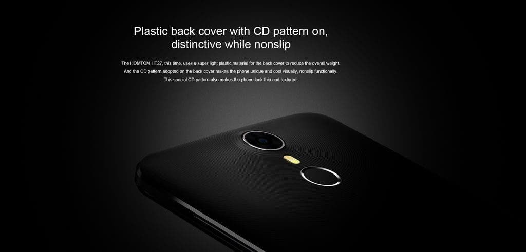 Return of the MT6580 in the new Homtom HT27