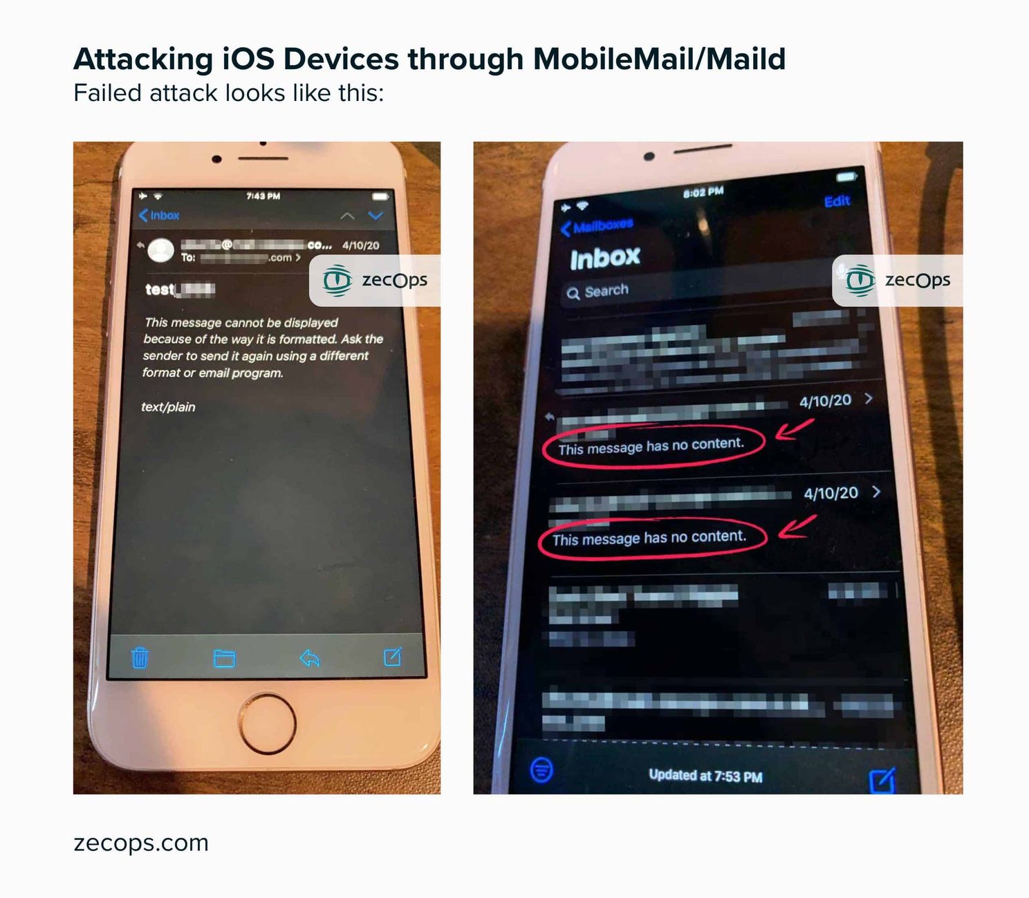 iOS Mail application suffers from a serious security breach