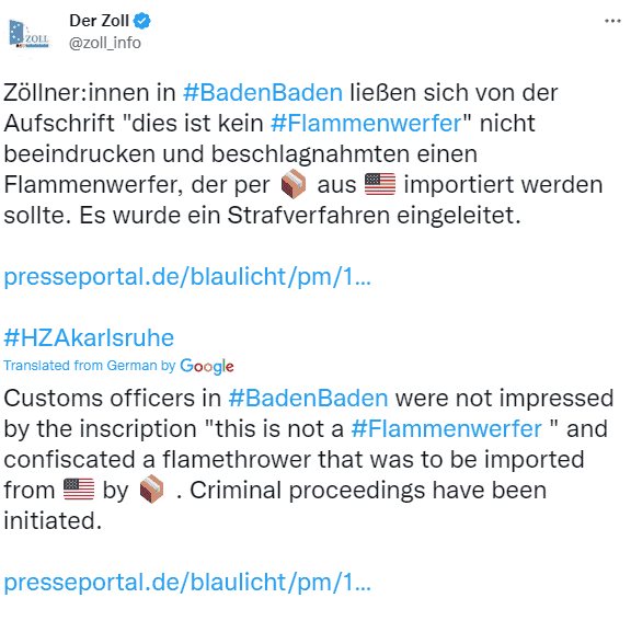 German customs confiscate Elon Musk's company's equipment