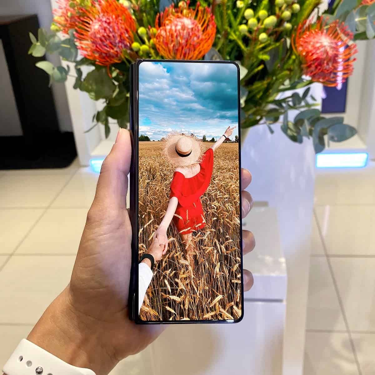 These are the first photos of the Galaxy Z Fold 3 with in-display cameras