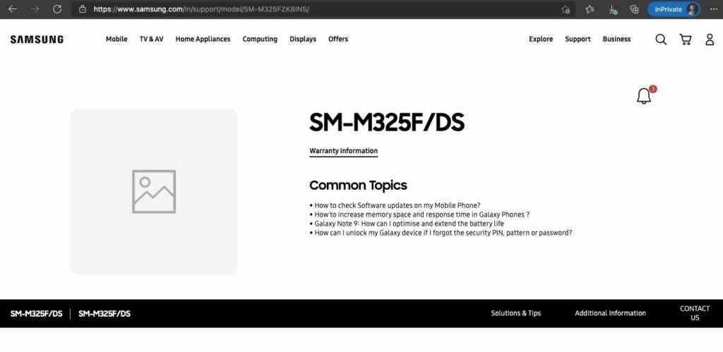 Samsung Galaxy M32 support page goes live in India, launch is imminent