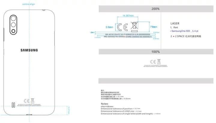 The alleged Samsung Galaxy A01 receives FCC certification
