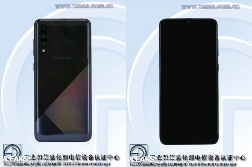 Galaxy A70s images listed on TENAA as well