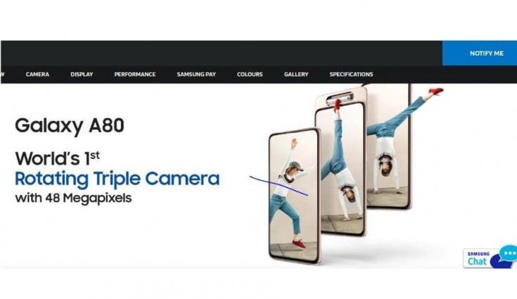 Galaxy A80 could be official in India by June 15